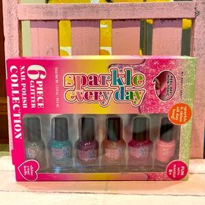 Beauty Spot 6 Piece Glitter Nail Polish Set